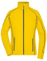Dames Fleece Vest Daiber JN596 Geel-Carbon